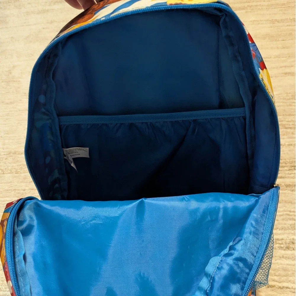 Disney Parks Snack Icon Print Backpack Unisex Blue Mickey‎ Waffles Dole Whip